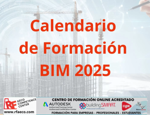 Calendario de Formación BIM 2025 de RF AECO